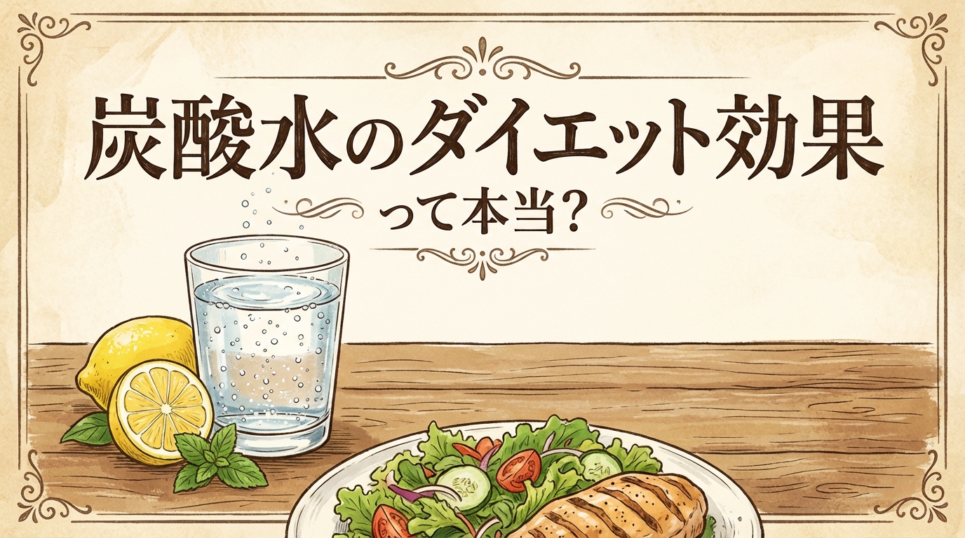 炭酸水のダイエット効果って本当？