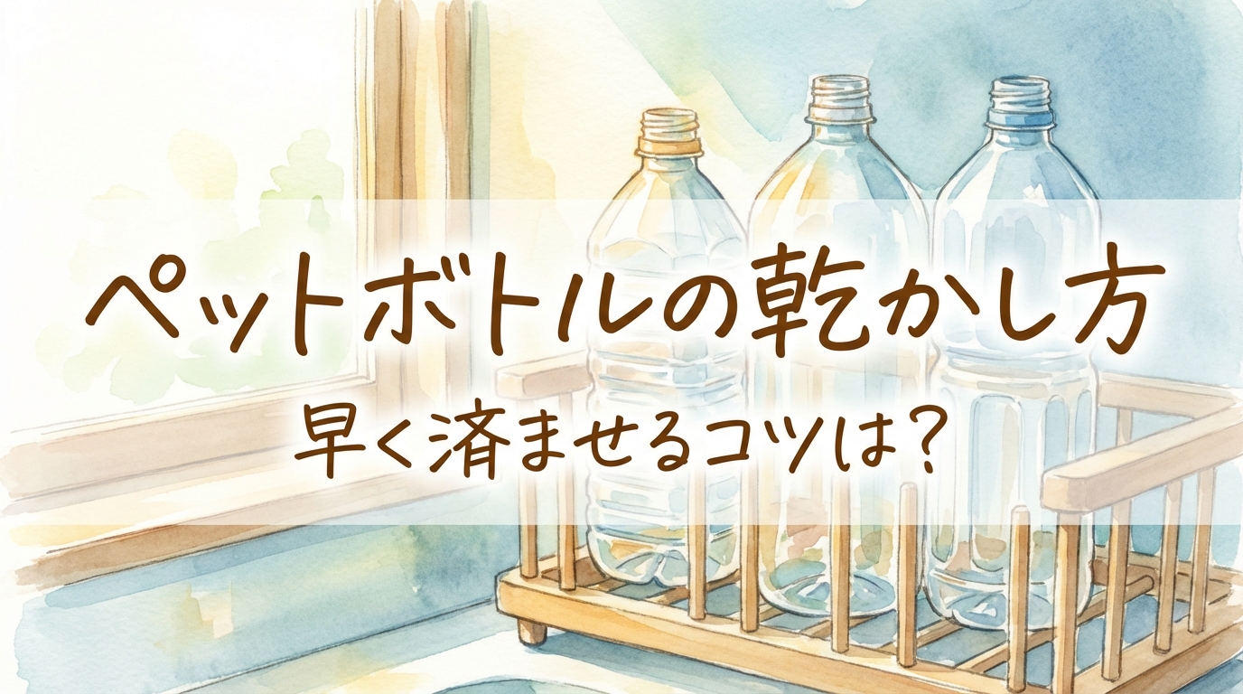 ペットボトルの乾かし方で早く済ませるコツは?