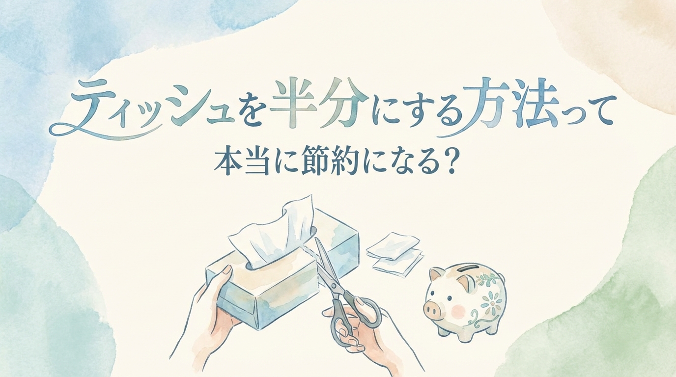 ティッシュを半分にする方法って本当に節約になる？