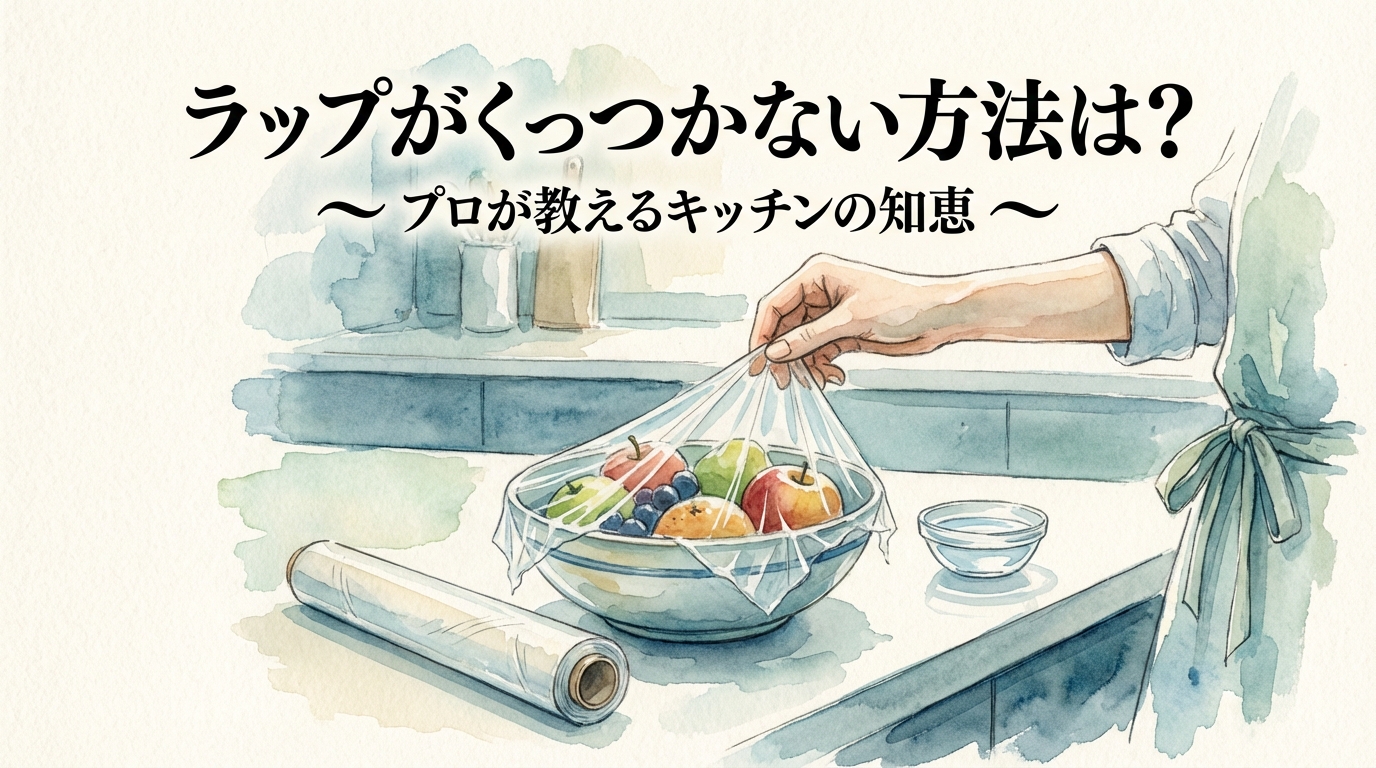 ラップがくっつかない方法は？