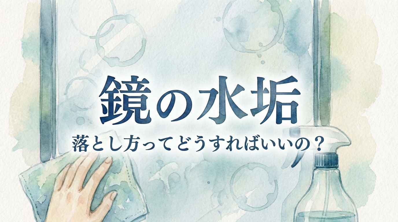 鏡の水垢、落とし方ってどうすればいいの？