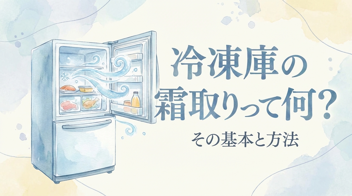 冷凍庫の霜取りって何？