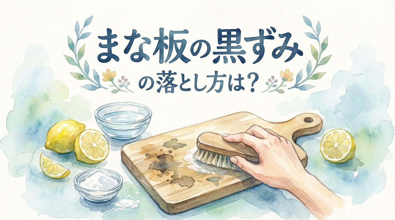 まな板の黒ずみの落とし方は?
