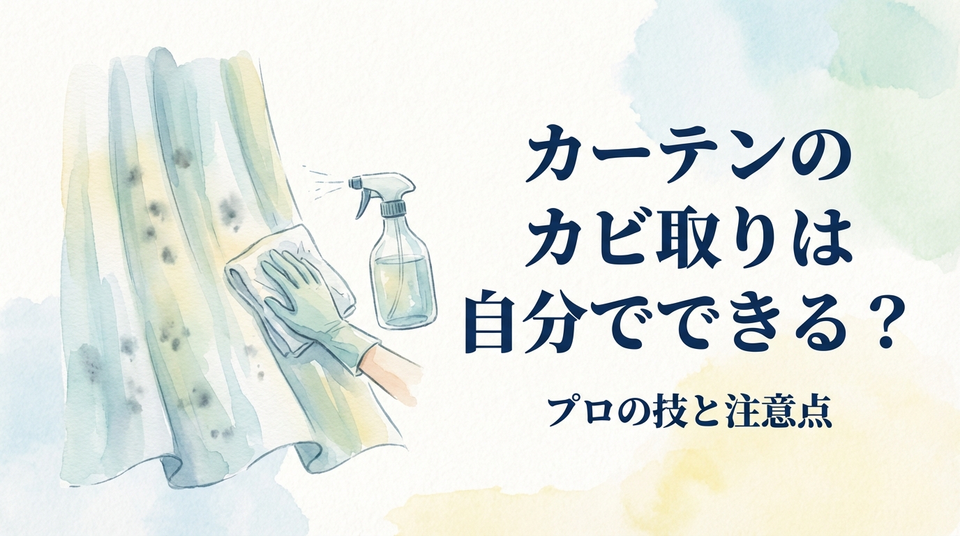 カーテンのカビ取りは自分でできる？