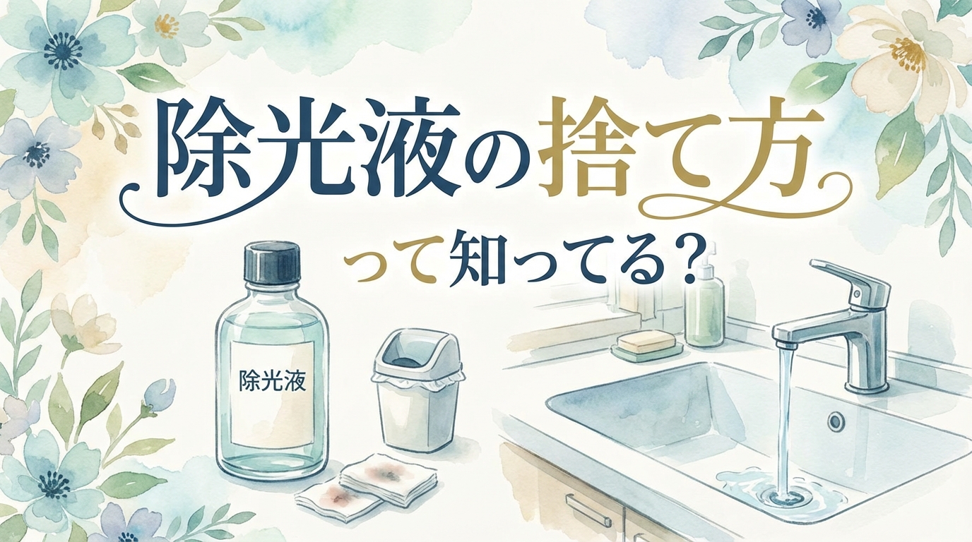 除光液の捨て方って知ってる?