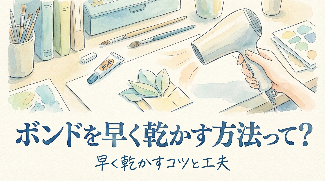 ボンドを早く乾かす方法って？