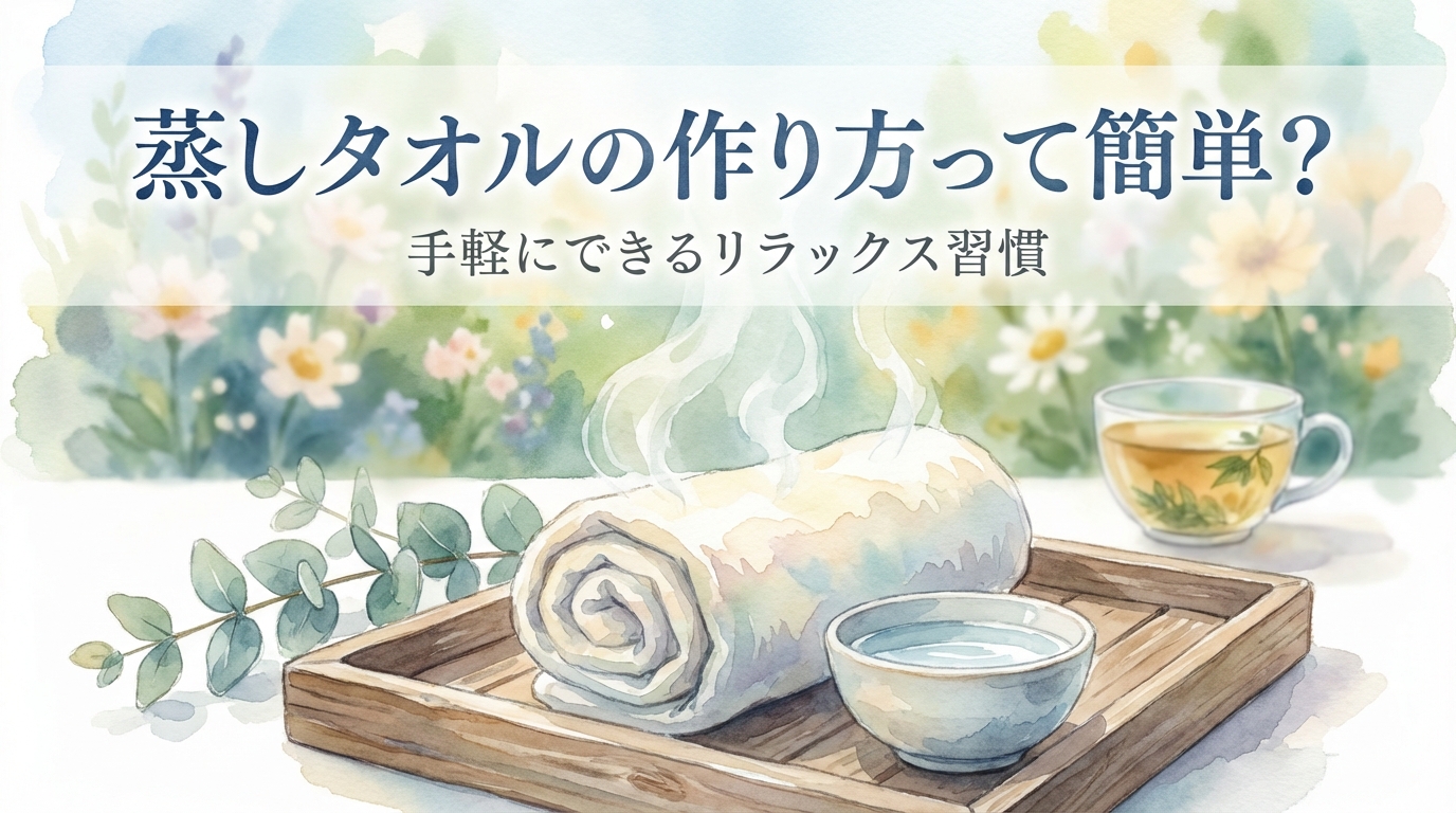 蒸しタオルの作り方って簡単？