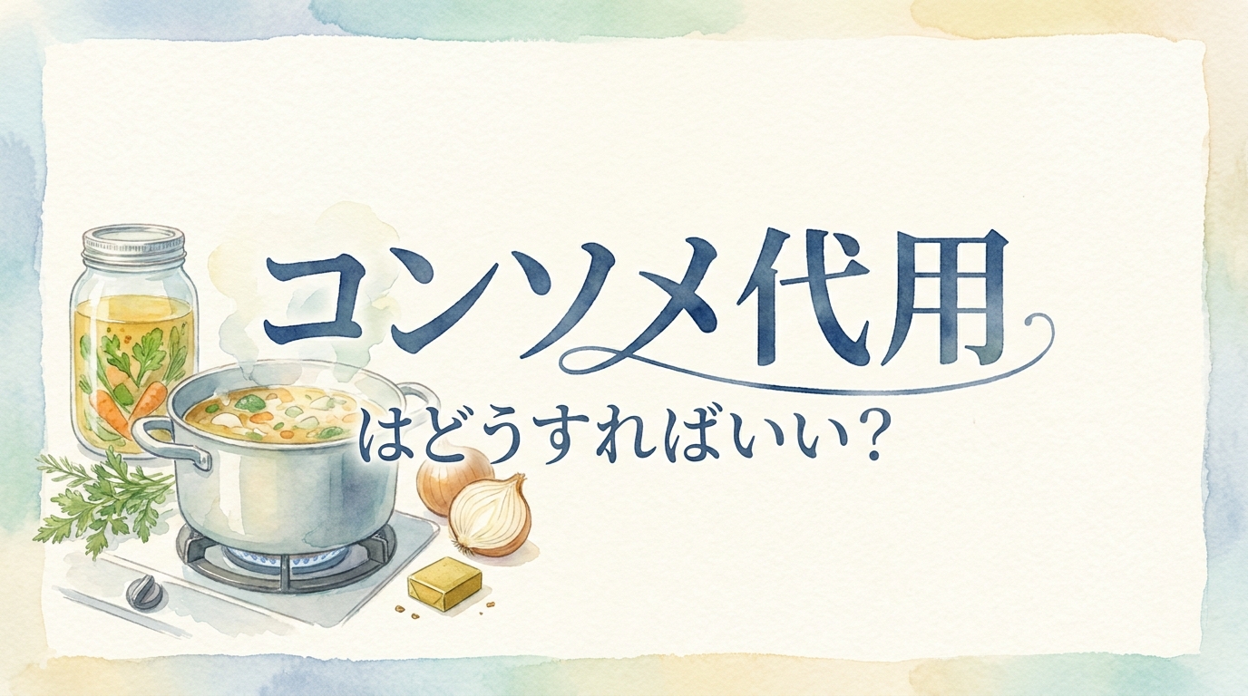 コンソメ代用はどうすればいい?