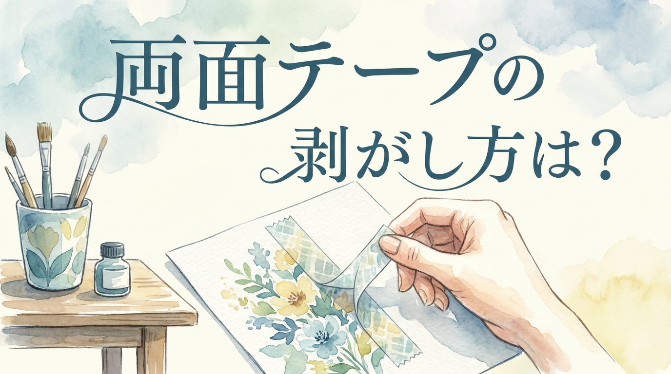 両面テープの剥がし方は？