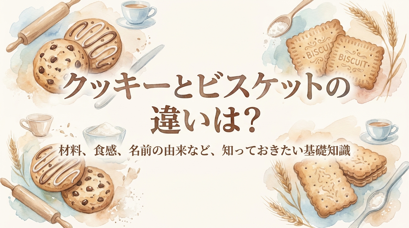 クッキーとビスケットの違いは?