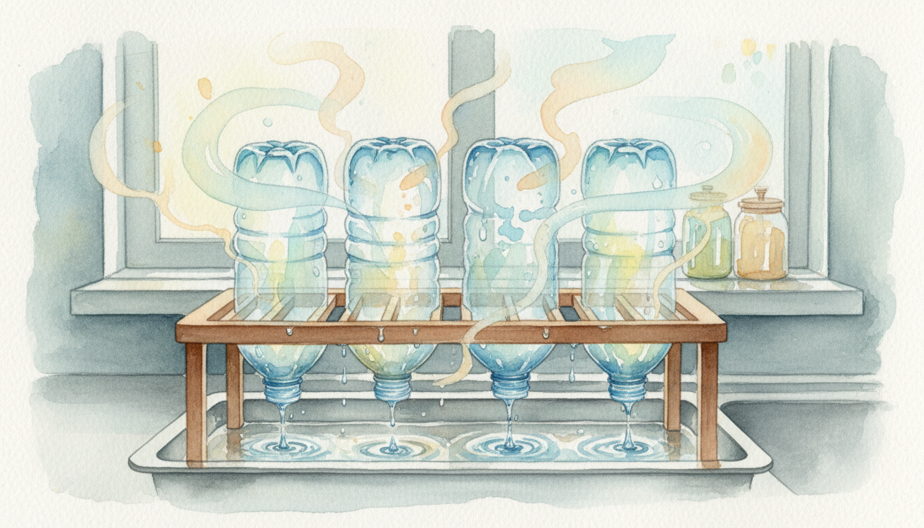 なぜペットボトルは乾きにくいのか?