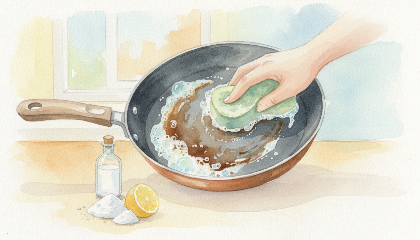 フライパンの焦げを落とす最も効果的な方法
