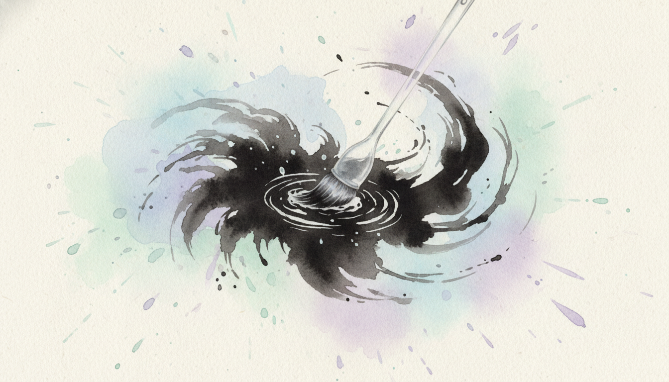 なぜ墨汁は落ちにくいのか