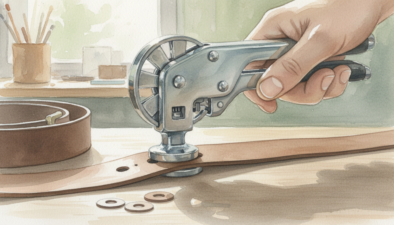 ベルトに穴を開けるなら専用のレザーパンチが最適