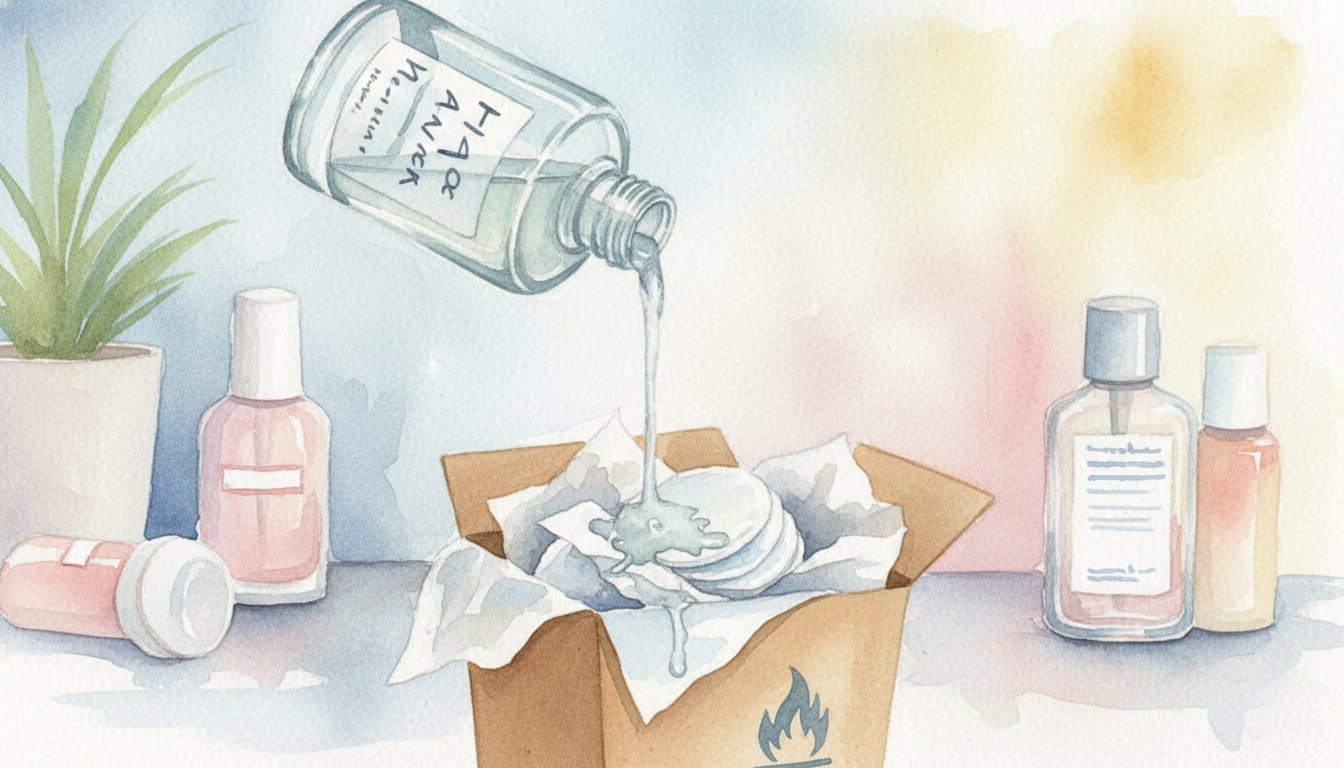 除光液は紙に染み込ませて可燃ゴミへ