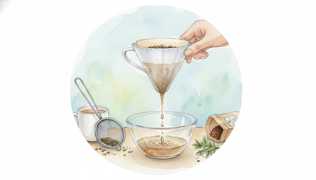 なぜコーヒーフィルターが濾し器の代用になるのか