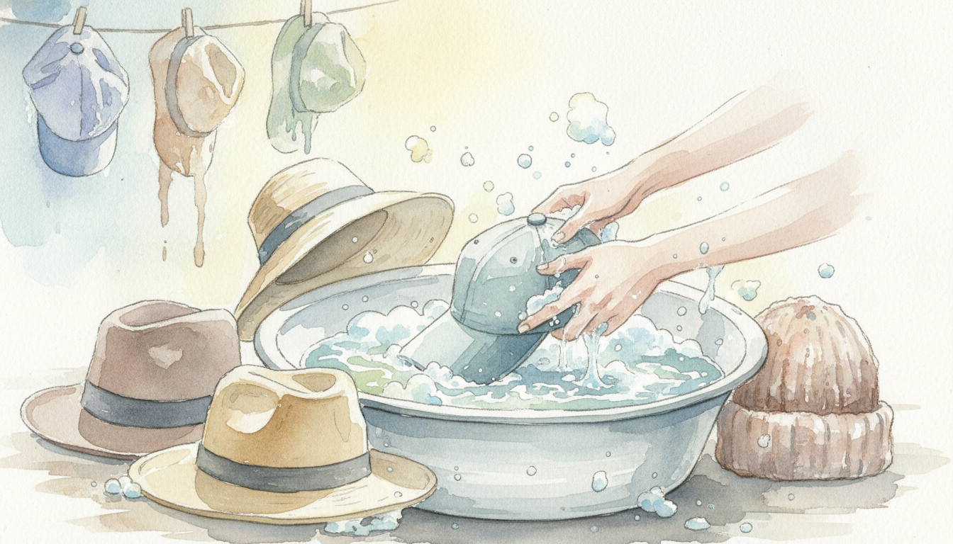 帽子洗い方の基本は手洗いがベスト