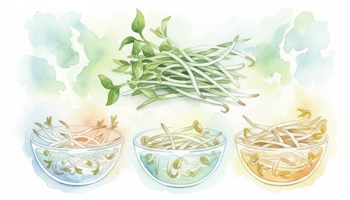 もやしの茹で時間は種類によって変わります