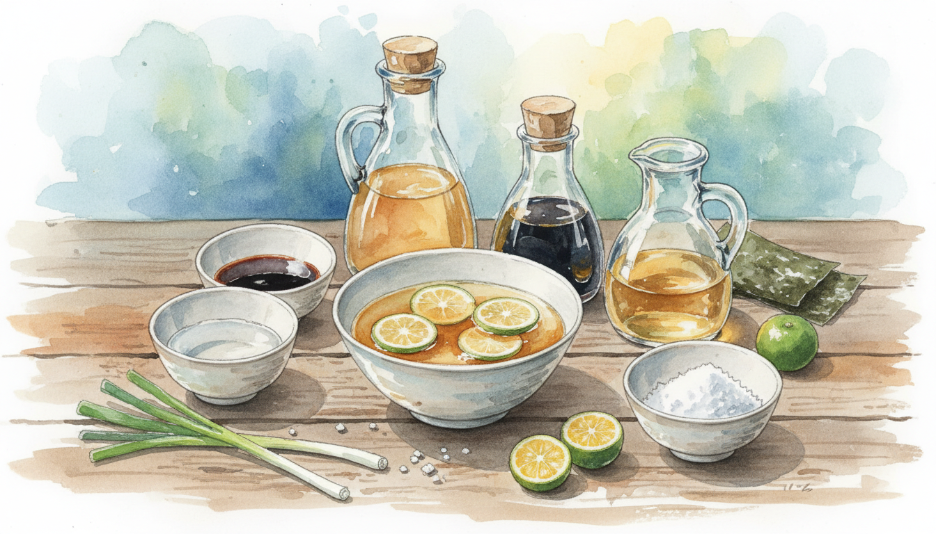 家にある調味料で簡単にポン酢は作れます