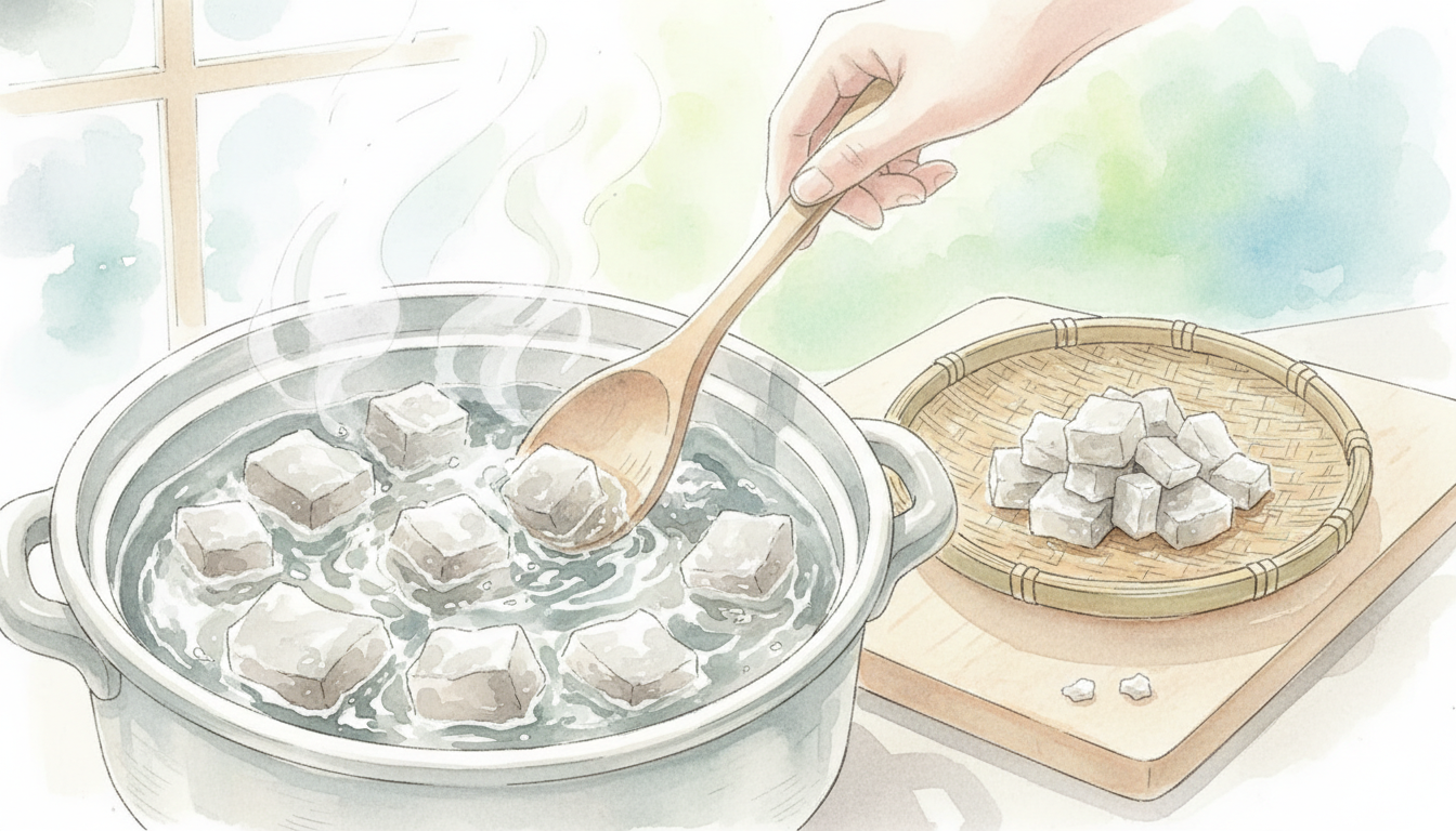 こんにゃくのアク抜きは基本的に必要です